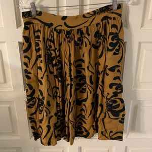 Sariah Golden Yellow and Black Skirt